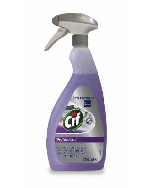 Cif. Prof. 2 in 1 Cleaner Disinfectant (6x750ml)